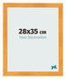Photo Frame 28x35cm Orange MDF Pisa Front Size | Yourdecoration.co.uk