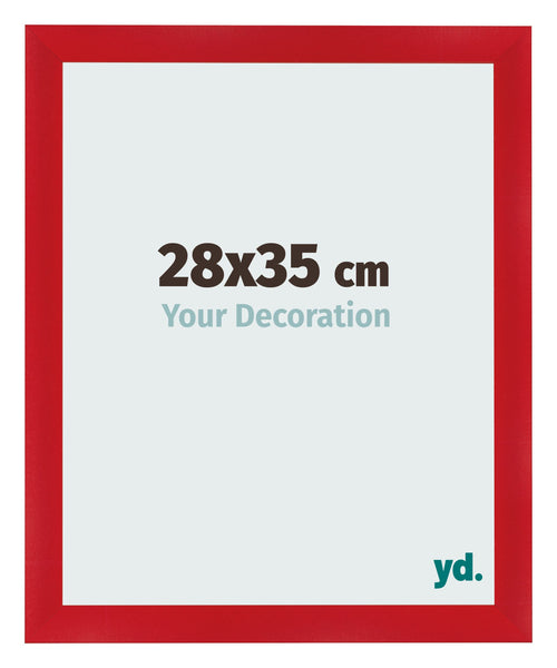 Photo Frame 28x35cm Red MDF Pisa Front Size | Yourdecoration.co.uk