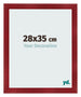 Photo Frame 28x35cm Wine Red Swept MDF Pisa Front Size | Yourdecoration.co.uk