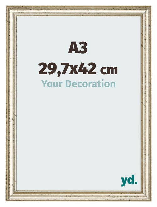 Photo Frame 29 7x42cm A3 Metallic Gloss MDF Lazio Front Size | Yourdecoration.co.uk