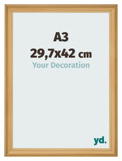 Photo Frame 29 7x42cm A3 Pine Woodgrain MDF Lazio Front Size | Yourdecoration.co.uk