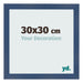 Photo Frame 30x30cm Dark Blue Swept MDF Pisa Front Size | Yourdecoration.co.uk
