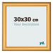 Photo Frame 30x30cm Gold Matte MDF Lazio Front Size | Yourdecoration.co.uk