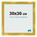 Photo Frame 30x30cm Gold Vintage MDF Pisa Front Size | Yourdecoration.co.uk