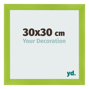 Photo Frame 30x30cm Green MDF Pisa Front Size | Yourdecoration.co.uk