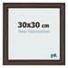 Photo Frame 30x30cm Oak Dark MDF Lazio Front Size | Yourdecoration.co.uk