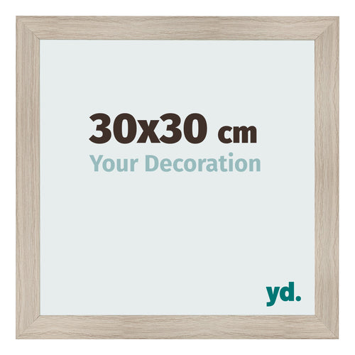 Photo Frame 30x30cm Oak Rustic MDF Pisa Front Size | Yourdecoration.co.uk