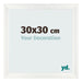 Photo Frame 30x30cm White Vintage MDF Pisa Front Size | Yourdecoration.co.uk