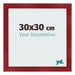 Photo Frame 30x30cm Wine Red Swept MDF Pisa Front Size | Yourdecoration.co.uk
