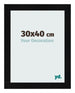 Photo Frame 30x40cm Black Silver Polished MDF Pisa Front Size | Yourdecoration.co.uk