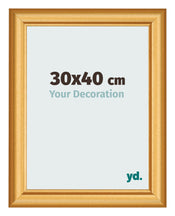 Photo Frame 30x40cm Gold Matte MDF Lazio Front Size | Yourdecoration.co.uk