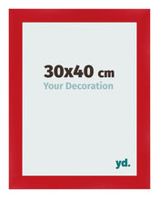 Photo Frame 30x40cm Red MDF Pisa Front Size | Yourdecoration.co.uk