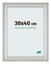 Photo Frame 30x40cm Silver Matte MDF Lazio Front Size | Yourdecoration.co.uk