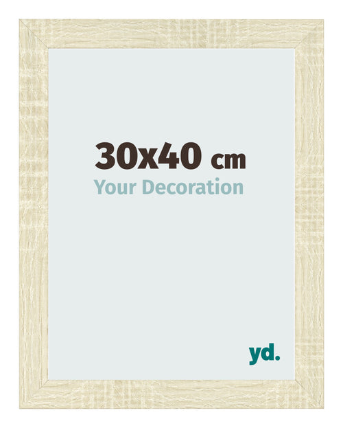 Photo Frame 30x40cm Sonoma Oak MDF Pisa Front Size | Yourdecoration.co.uk