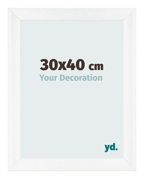 Photo Frame 30x40cm White Vintage MDF Pisa Front Size | Yourdecoration.co.uk