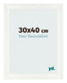 Photo Frame 30x40cm White Vintage MDF Pisa Front Size | Yourdecoration.co.uk