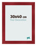 Photo Frame 30x40cm Wine Red Swept MDF Pisa Front Size | Yourdecoration.co.uk