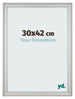 Photo Frame 30x42cm Silver Matte MDF Lazio Front Size | Yourdecoration.co.uk