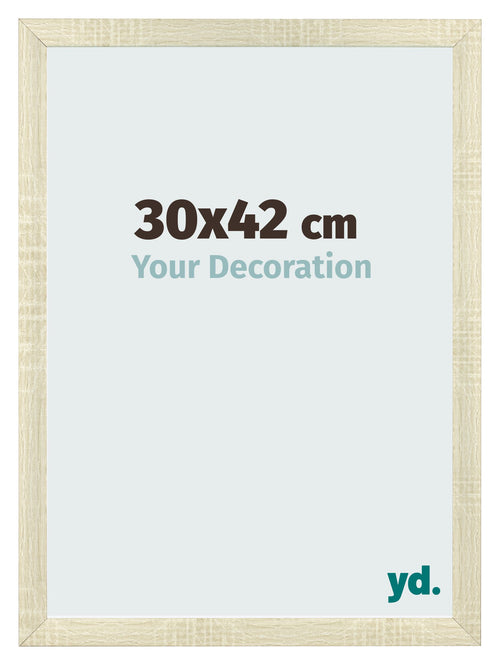 Photo Frame 30x42cm Sonoma Oak MDF Pisa Front Size | Yourdecoration.co.uk