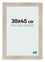 Photo Frame 30x45cm Oak Rustic MDF Pisa Front Size | Yourdecoration.co.uk