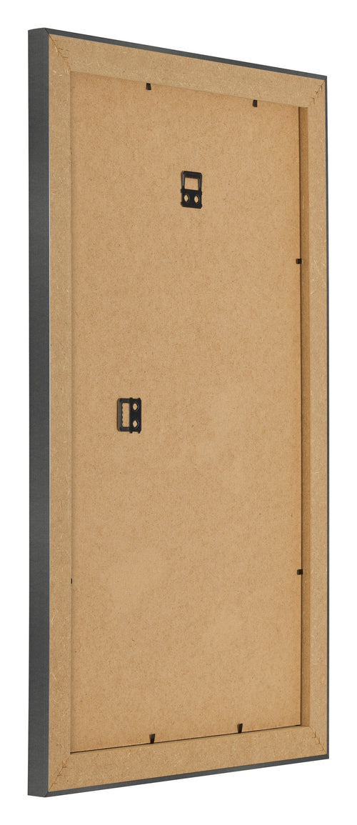 Photo Frame 30x50cm Black Silver Polished MDF Pisa Back Oblique | Yourdecoration.co.uk