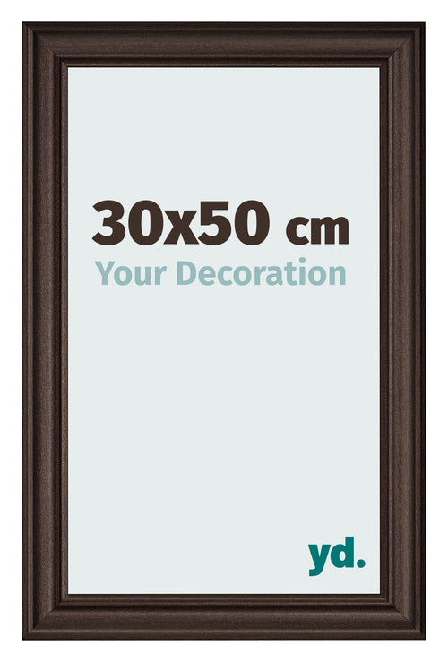 Photo Frame 30x50cm Oak Dark MDF Lazio Front Size | Yourdecoration.co.uk