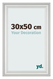Photo Frame 30x50cm White Swept MDF Lazio Front Size | Yourdecoration.co.uk