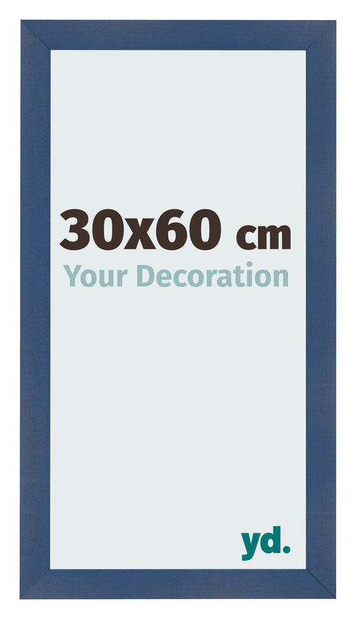 Photo Frame 30x60cm Dark Blue Swept MDF Pisa Front Size | Yourdecoration.co.uk