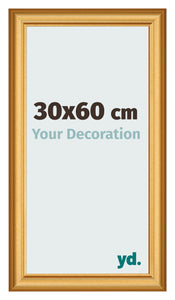 Photo Frame 30x60cm Gold Matte MDF Lazio Front Size | Yourdecoration.co.uk