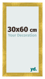 Photo Frame 30x60cm Gold Vintage MDF Pisa Front Size | Yourdecoration.co.uk