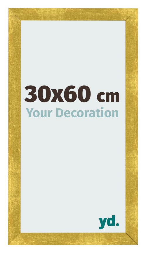 Photo Frame 30x60cm Gold Vintage MDF Pisa Front Size | Yourdecoration.co.uk