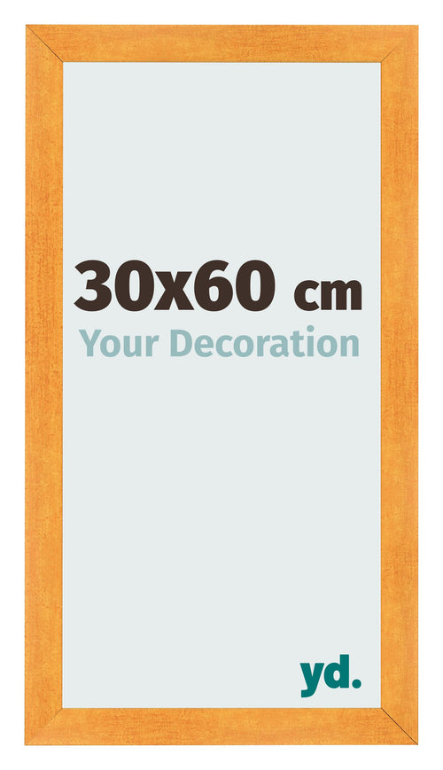 Photo Frame 30x60cm Orange MDF Pisa Front Size | Yourdecoration.co.uk