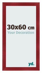 Photo Frame 30x60cm Wine Red Swept MDF Pisa Front Size | Yourdecoration.co.uk