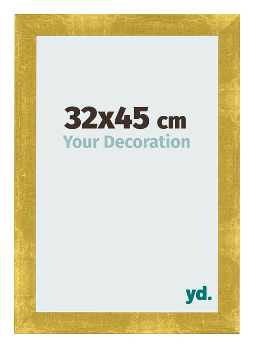 Photo Frame 32x45cm Gold Vintage MDF Pisa Front Size | Yourdecoration.co.uk