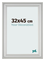 Photo Frame 32x45cm Silver Matte MDF Lazio Front Size | Yourdecoration.co.uk