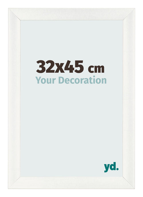 Photo Frame 32x45cm White Vintage MDF Pisa Front Size | Yourdecoration.co.uk