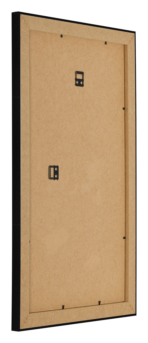 Photo Frame 33x48cm Black Silver Polished MDF Pisa Back Oblique | Yourdecoration.co.uk