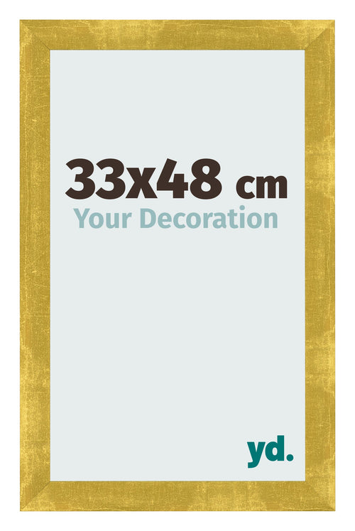 Photo Frame 33x48cm Gold Vintage MDF Pisa Front Size | Yourdecoration.co.uk