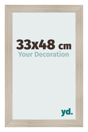 Photo Frame 33x48cm Oak Rustic MDF Pisa Front Size | Yourdecoration.co.uk