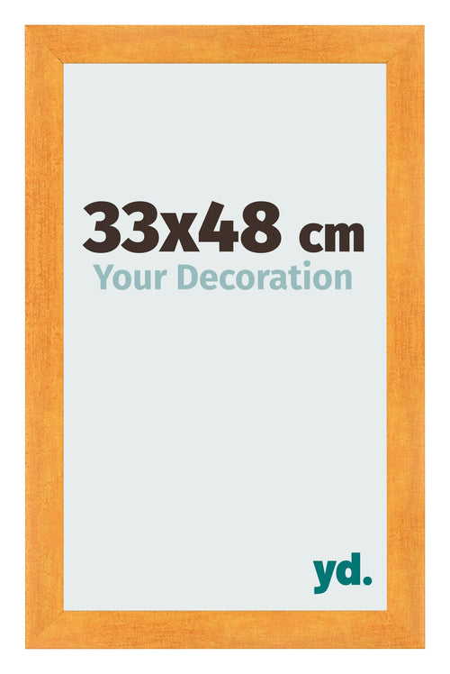 Photo Frame 33x48cm Orange MDF Pisa Front Size | Yourdecoration.co.uk