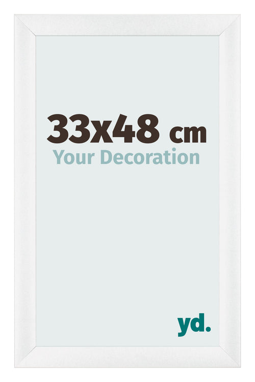 Photo Frame 33x48cm White Vintage MDF Pisa Front Size | Yourdecoration.co.uk