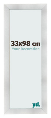 Photo Frame 33x98cm Aluminum Brushed MDF Pisa Front Size | Yourdecoration.co.uk