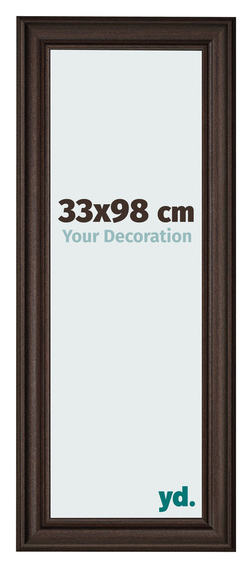 Photo Frame 33x98cm Oak Dark MDF Lazio Front Size | Yourdecoration.co.uk