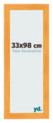 Photo Frame 33x98cm Orange MDF Pisa Front Size | Yourdecoration.co.uk