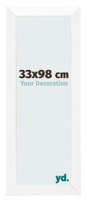 Photo Frame 33x98cm White Vintage MDF Pisa Front Size | Yourdecoration.co.uk