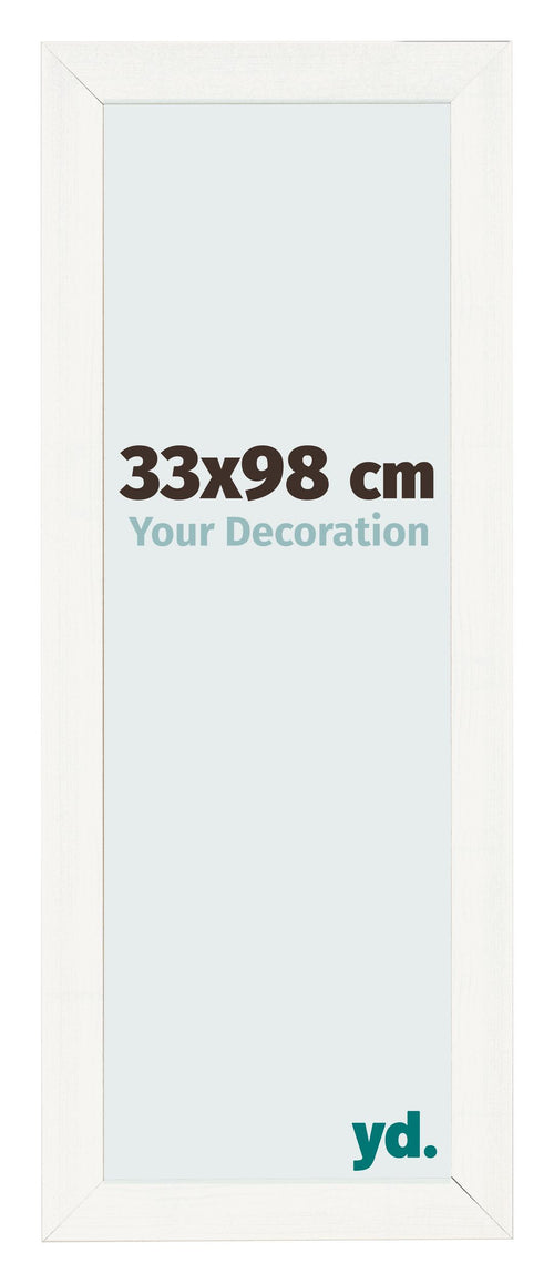 Photo Frame 33x98cm White Vintage MDF Pisa Front Size | Yourdecoration.co.uk