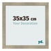 Photo Frame 35x35cm Gold Vintage MDF Pisa Front Size | Yourdecoration.co.uk