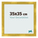 Photo Frame 35x35cm Gold Vintage MDF Pisa Front Size | Yourdecoration.co.uk