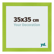 Photo Frame 35x35cm Green MDF Pisa Front Size | Yourdecoration.co.uk