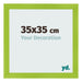 Photo Frame 35x35cm Green MDF Pisa Front Size | Yourdecoration.co.uk